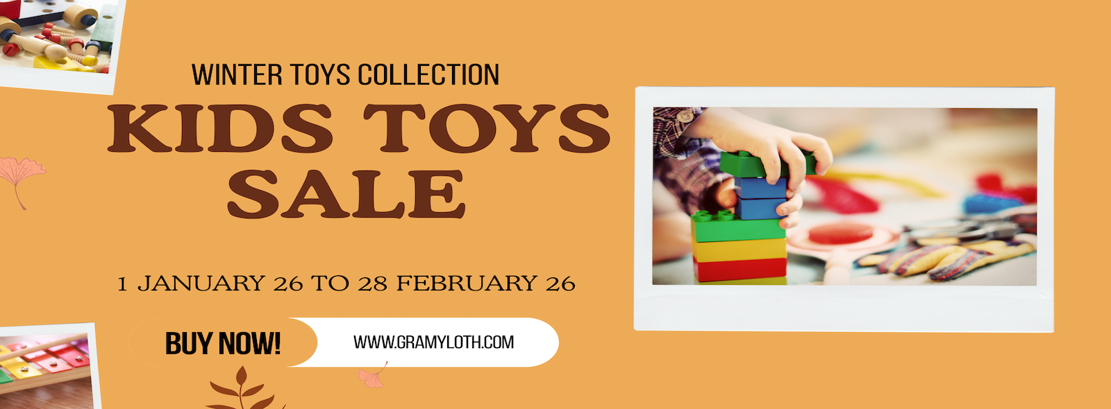 Kids Toys Banner
